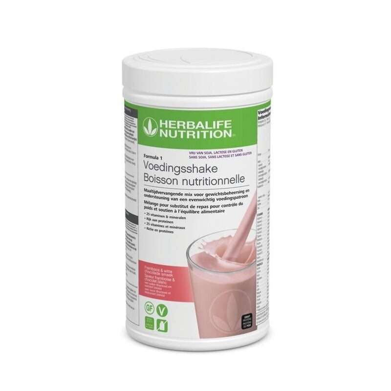 Herbalife Formula 1 Vrij Van Framboos & witte chocolade Herbalife Formula 1 Vrij Van Framboos & witte chocolade